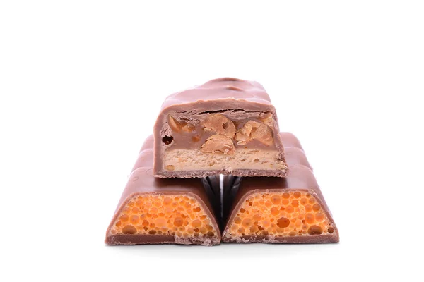 Cioccolato isolato su un bianco — Foto Stock
