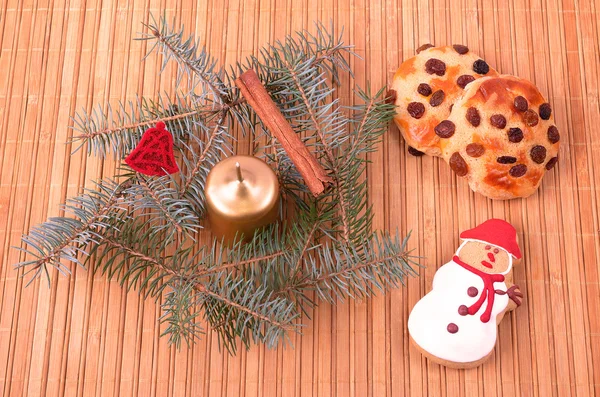 Concetto di Natale su sfondo di legno — Foto Stock