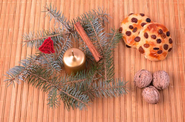 木製の背景上のクリスマス コンセプト — ストック写真