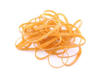 Tek lastik bant, üzerinde beyaz izole