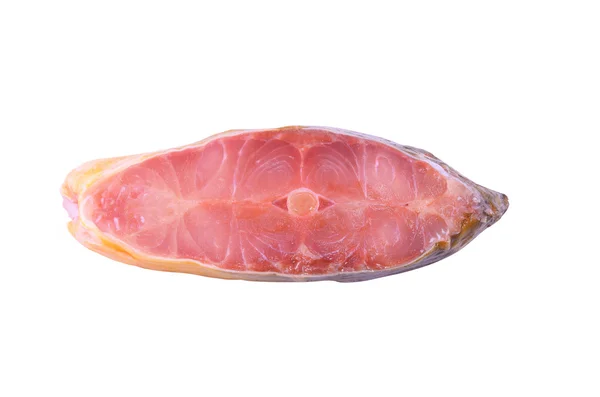 Pezzo di carpa con limone isolato — Foto Stock
