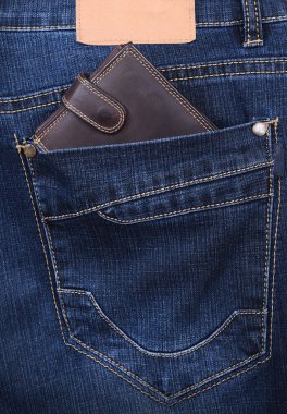 kot pantolon cebinde Kahverengi cüzdan