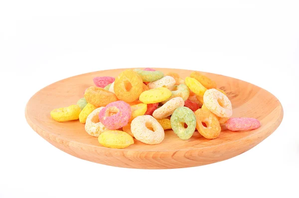 Sušené barva snídaně izolovaných na bílém pozadí — Stock fotografie