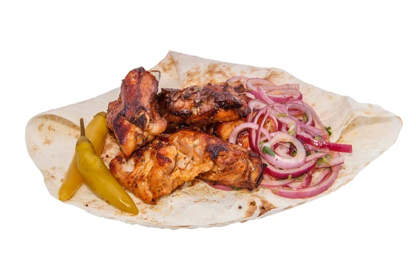 Shish kebab dalle costole di maiale — Foto Stock