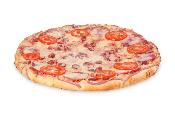 Pizza üç salsa — Stok fotoğraf