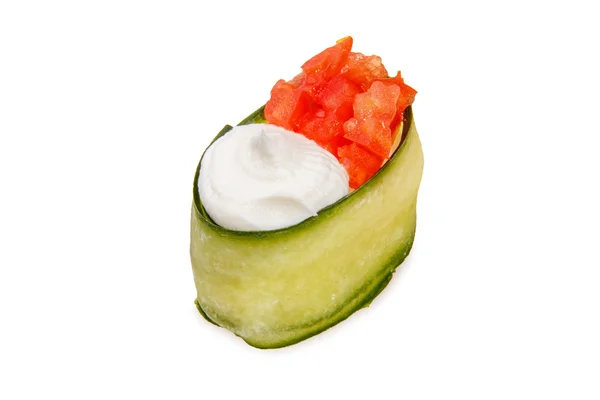 Sushi with avocado and tomato — Stock Photo, Image