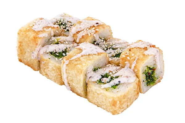 TEMPURA sushi met zeewier zeevruchten — Stockfoto
