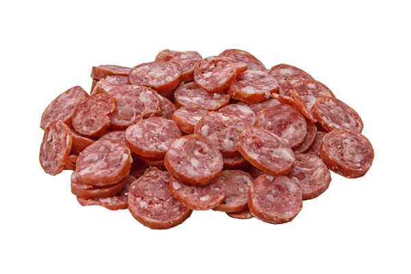Slices of sausage — Stock Photo, Image