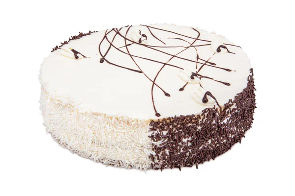 Gâteau glacé à la crème blanche — Photo