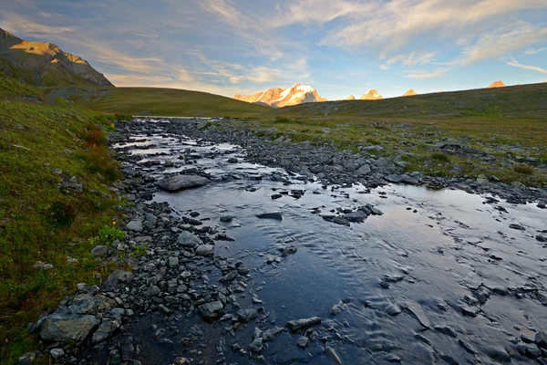 Puesta de sol Gran Paradiso — Foto de Stock