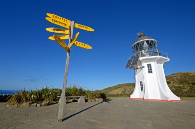 Cape reinga feneri ve tabela