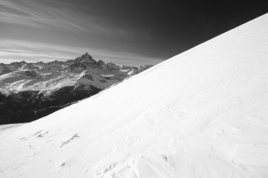 Mount viso siyah ve beyaz, İtalyan Alpleri