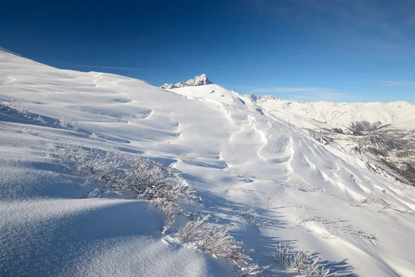 坦率的滑雪之旅坡 — 图库照片