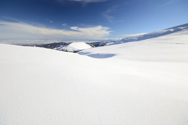 Бесконечная зимняя панорама — стоковое фото