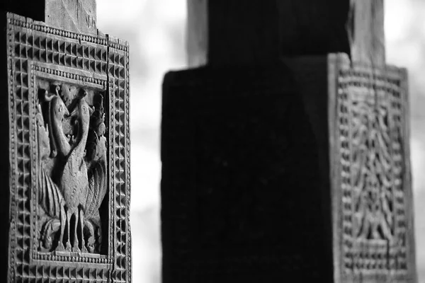 Wood carved temple — Stock Photo, Image