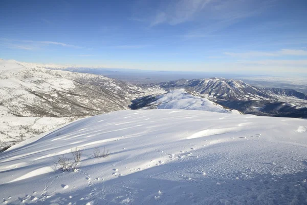 坦率的滑雪之旅坡 — 图库照片