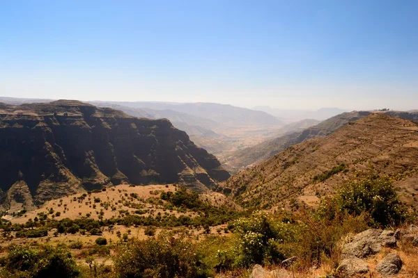 Simien dağ manzarası — Stok fotoğraf