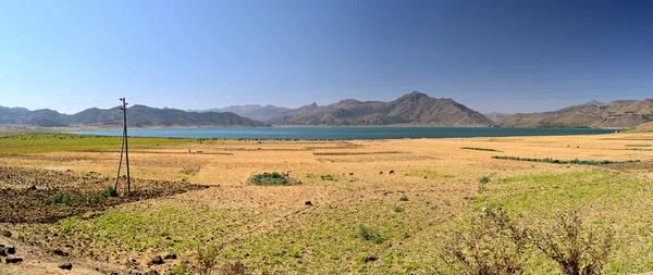 Ashenge Gölü, Etiyopya XL Panoraması — Stok fotoğraf