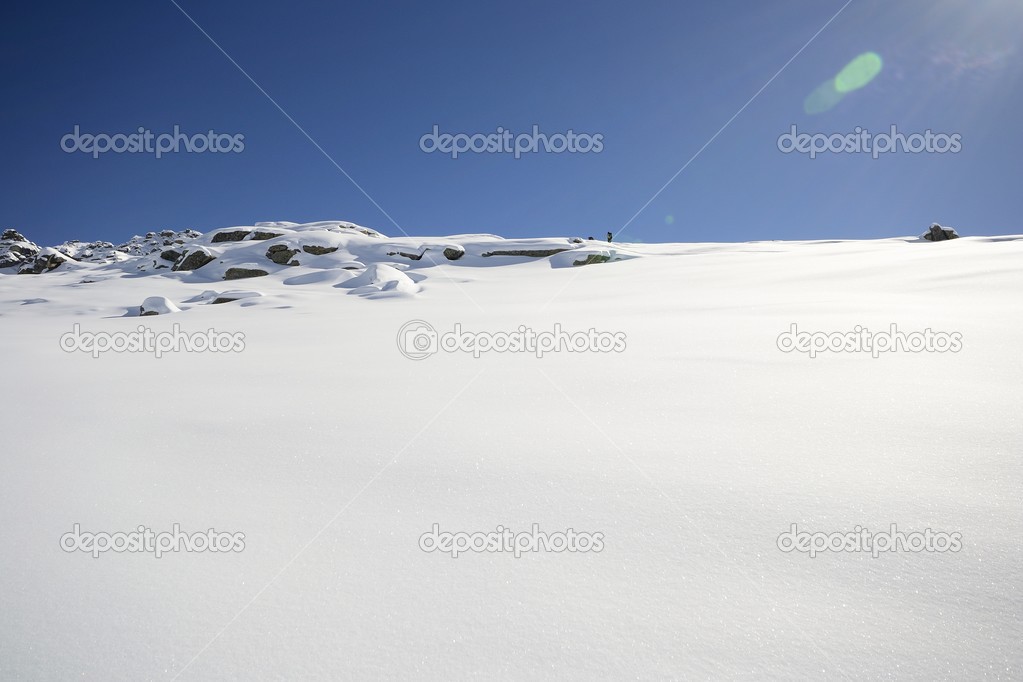 Pure white in the Alps