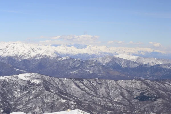 Alpine arc in winter — Stock Photo, Image