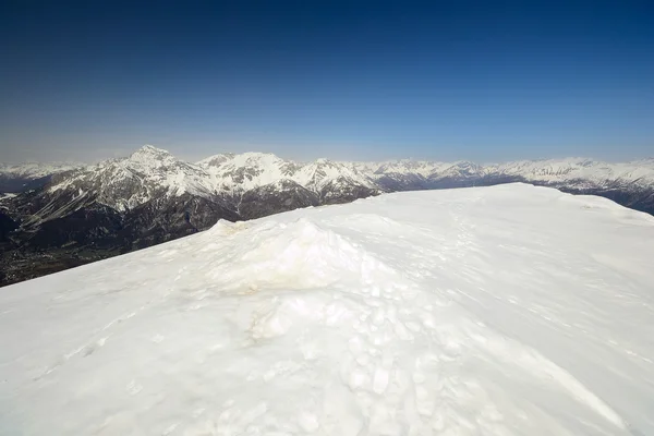 Vetta alta montagna — Foto Stock