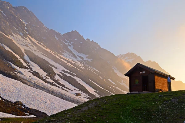 Ecoturismo cênico nos Alpes — Fotografia de Stock