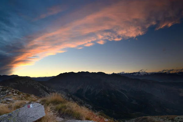 Puesta de sol en los Alpes —  Fotos de Stock