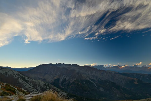 Západ slunce na Alpy — Stock fotografie
