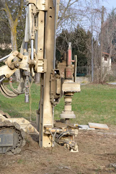 Bohrloch für Bodenuntersuchungen — Stockfoto