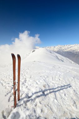 Ski touring equipment clipart