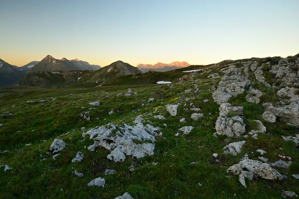 Soluppgång i alperna — Stockfoto