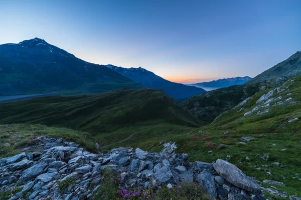 Alpine twilight — Stock Photo, Image