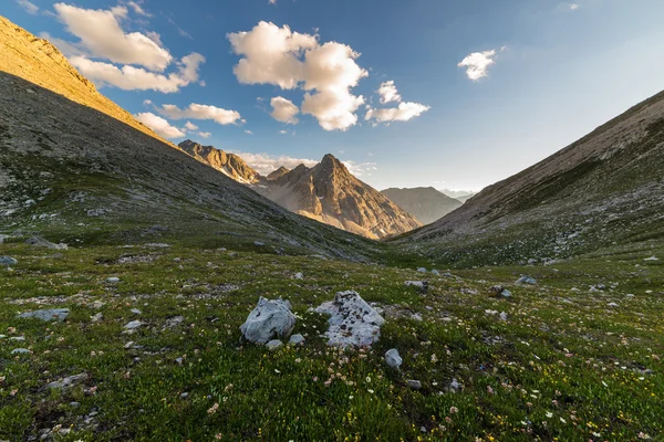 日落时 mountainscape — 图库照片