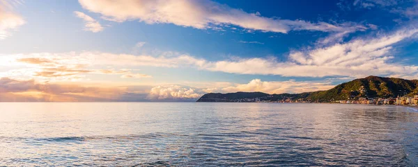 Rocky Coast Line Water Bay Winter Riviera Dei Fiori Liguria — Stock Photo, Image