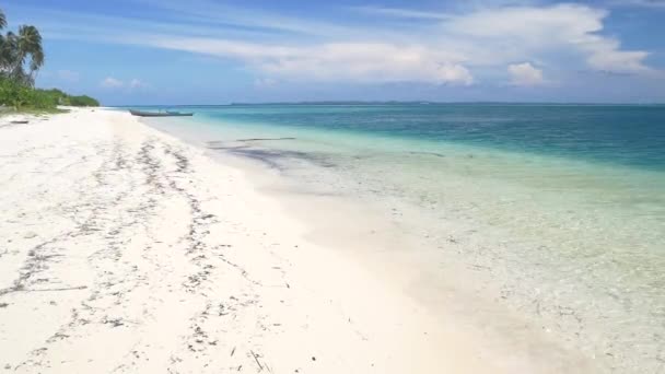 Exótica Playa Arena Blanca Isla Tropical Aislado Destino Lejos Todo — Vídeo de stock