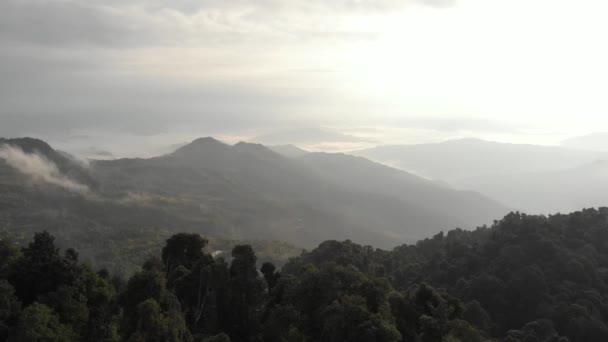 Luftaufnahme Des Phongsali Tals Nord Laos Der Nähe Chinas Reiseziel — Stockvideo