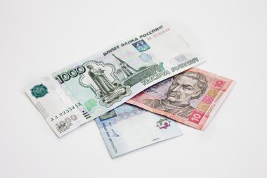 Ukraynalı hryvnia ABD Doları euro para