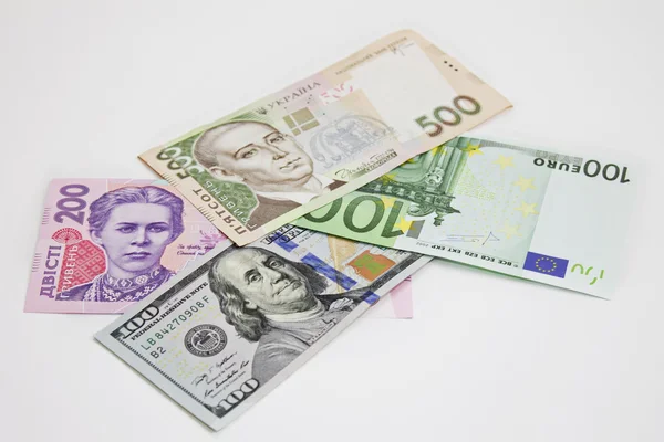 Ukraynalı hryvnia ABD Doları euro para