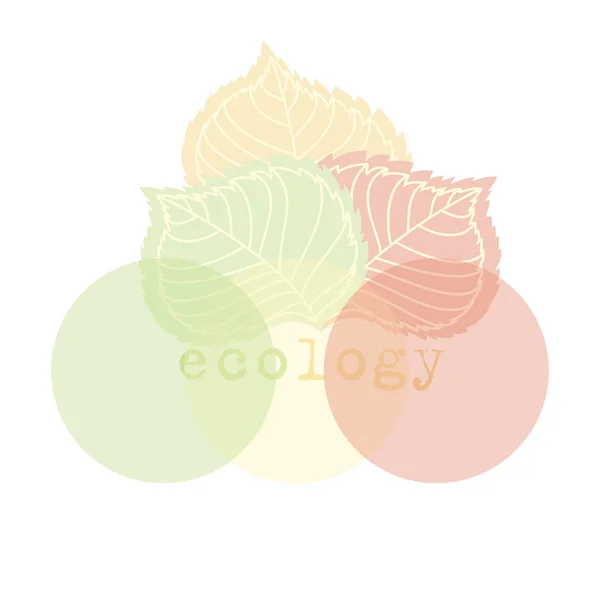 Símbolo vectorial de ecología — Vector de stock