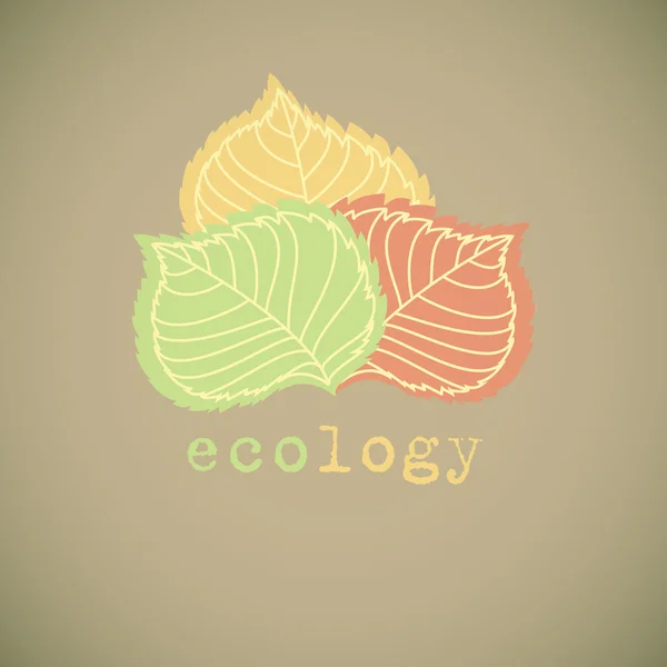 Símbolo vetorial da ecologia — Vetor de Stock