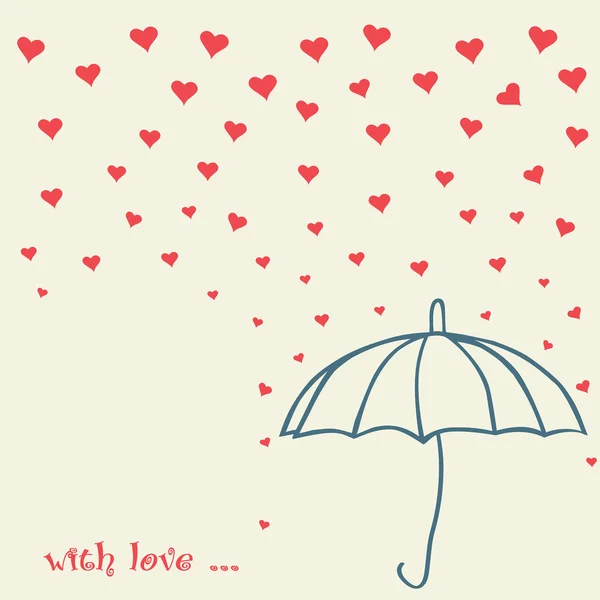 aşk vektör yağmur