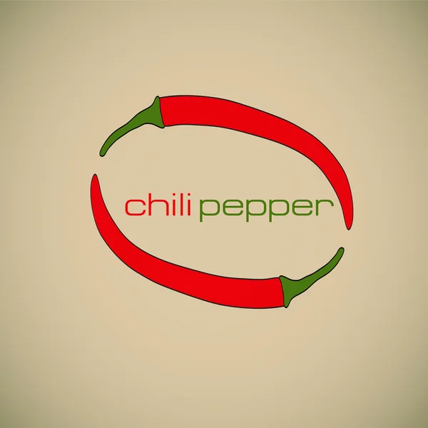 Hot pepper chili vector — Stock Vector