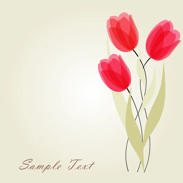 Bouquet de tulipes vecteur — Image vectorielle