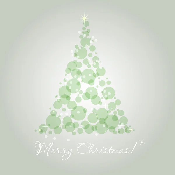 Рождественская елка из вектора пузырьков — стоковый вектор