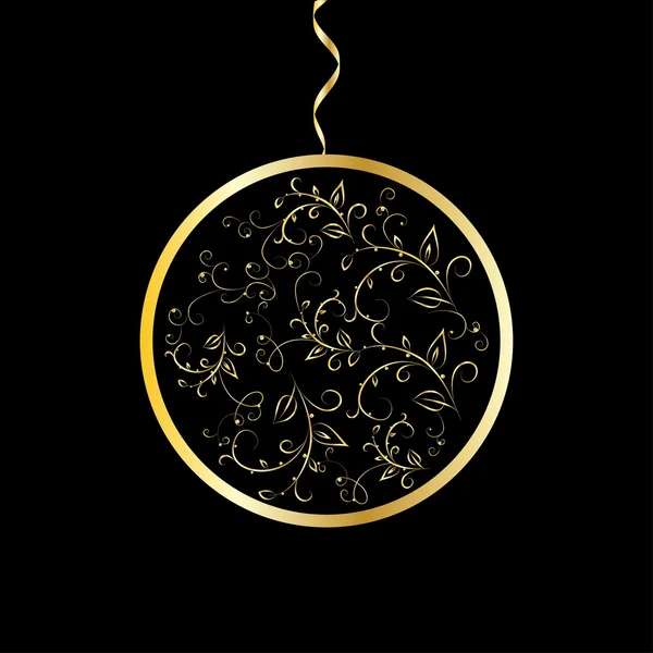 Boule de Noël vecteur abstrait — Image vectorielle