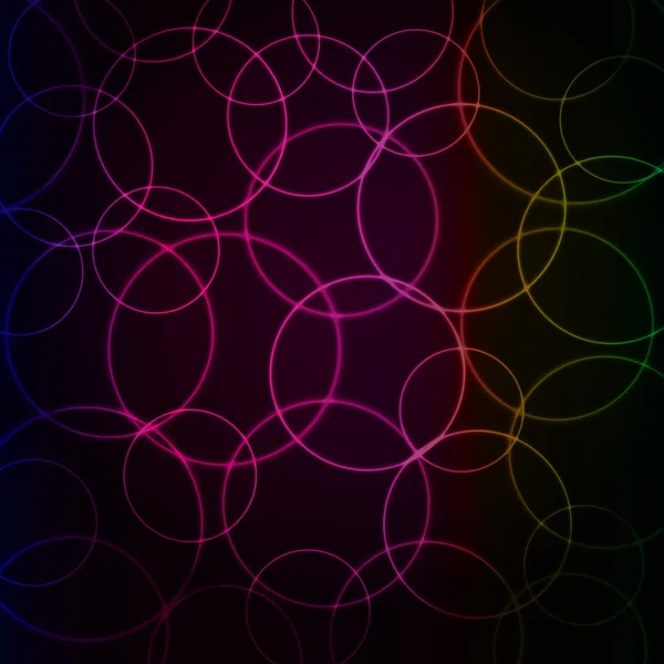 Abstracte neon achtergrond van ballonnen vector — Stockvector