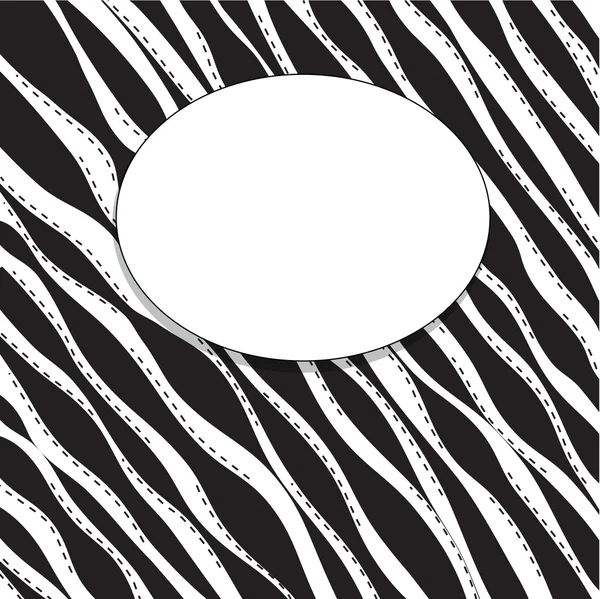 Abstract black and white background of wavy lines vector — Stock Vector