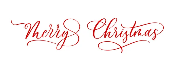 Merry Christmas Hand Drawn Lettering Xmas Calligraphy White Background Christmas 免版税图库插图