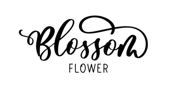 Blomstre Blomst Bogstaver Blomster Monogram Eller Logo – Stock-vektor