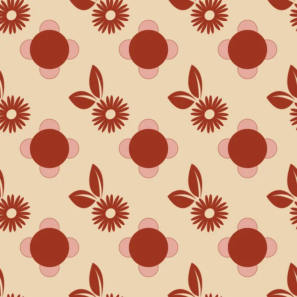 Dikişsiz çiçek ve yaprakları desen